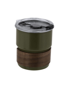 Mug personnalisable en bois et acier inox 250ml "GASKING" | SIP19