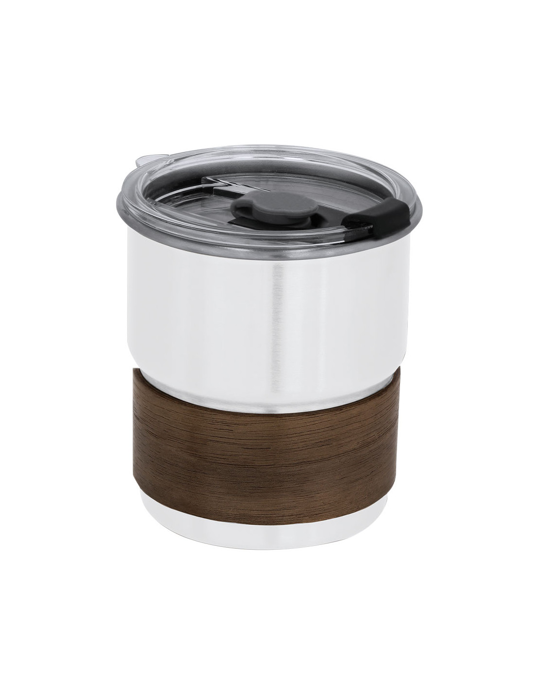 Mug personnalisable en bois et acier inox 250ml "GASKING" | SIP19