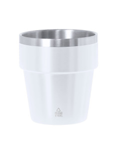 Tasse à café personnalisée en acier recyclé 250ml "MAYDEN" | SIP19