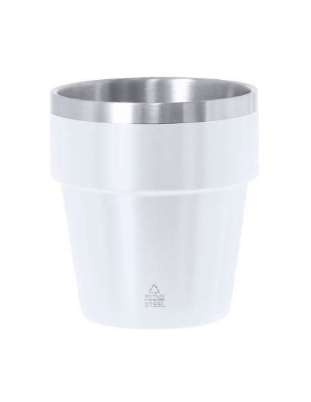 Tasse à café personnalisée en acier recyclé 250ml "MAYDEN" | SIP19