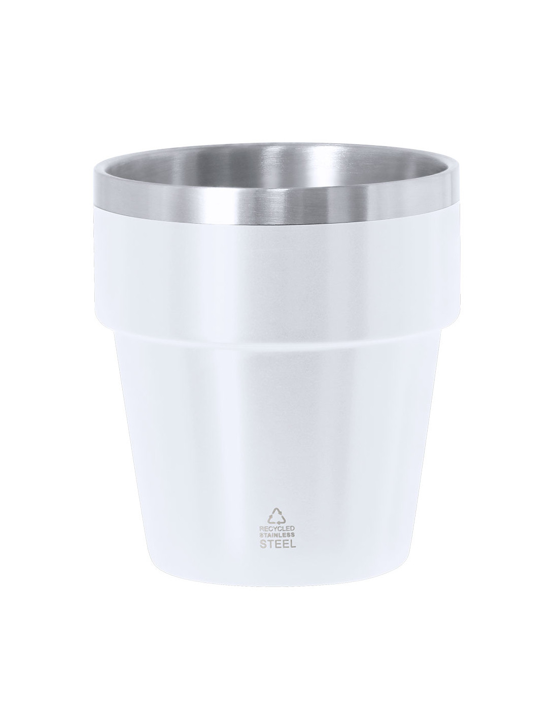 Tasse à café personnalisée en acier recyclé 250ml "MAYDEN" | SIP19