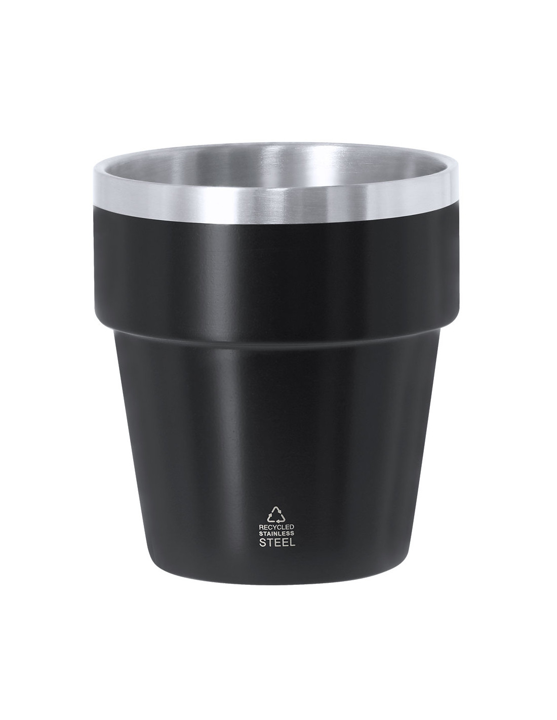 Tasse à café personnalisée en acier recyclé 250ml "MAYDEN" | SIP19