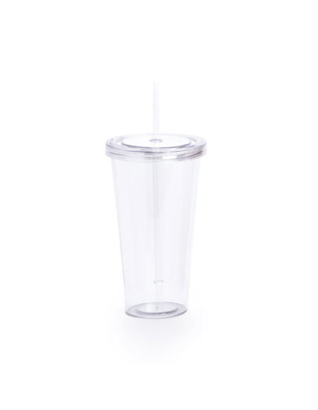 Verre personnalisé avec paille 750ml "TRINOX" | SIP19