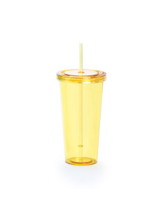 Verre personnalisé avec paille 750ml "TRINOX" | SIP19
