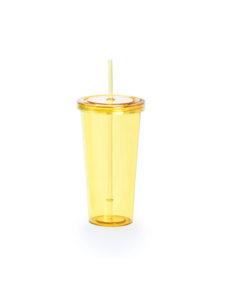 Verre personnalisé avec paille 750ml "TRINOX" | SIP19