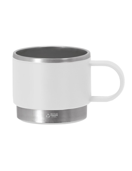 Mug personnalisé en acier inox et PP recyclé 140ml "BLAKENT" | SIP19