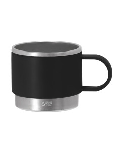 Mug personnalisé en acier inox et PP recyclé 140ml "BLAKENT" | SIP19