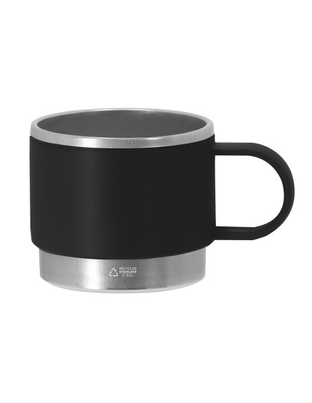 Mug personnalisé en acier inox et PP recyclé 140ml "BLAKENT" | SIP19