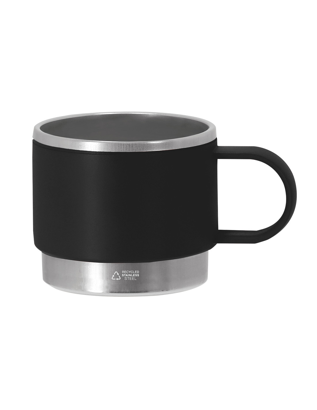 Mug personnalisé en acier inox et PP recyclé 140ml "BLAKENT" | SIP19