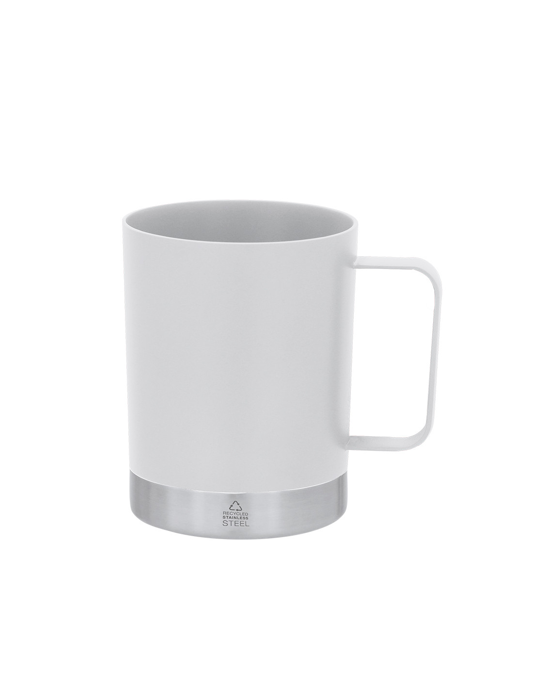 Mug à personnaliser en inox et PP recyclé 400ml "ROSBY" | SIP19