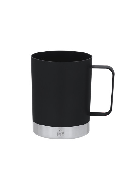 Mug à personnaliser en inox et PP recyclé 400ml "ROSBY" | SIP19