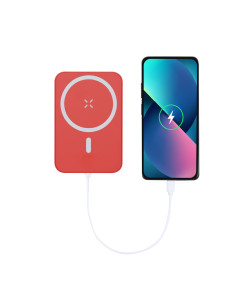 Powerbank à induction personnalisé en ABS 5000 mAh "TUDELAK" | SIP19