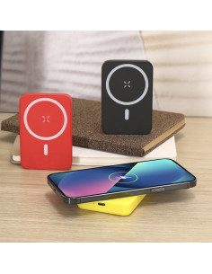 Powerbank à induction personnalisé en ABS 5000 mAh "TUDELAK" | SIP19