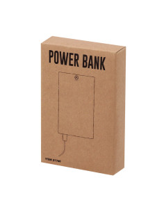 Powerbank personnalisé en aluminium recyclé 4000 mAh "BACKEN" | SIP19