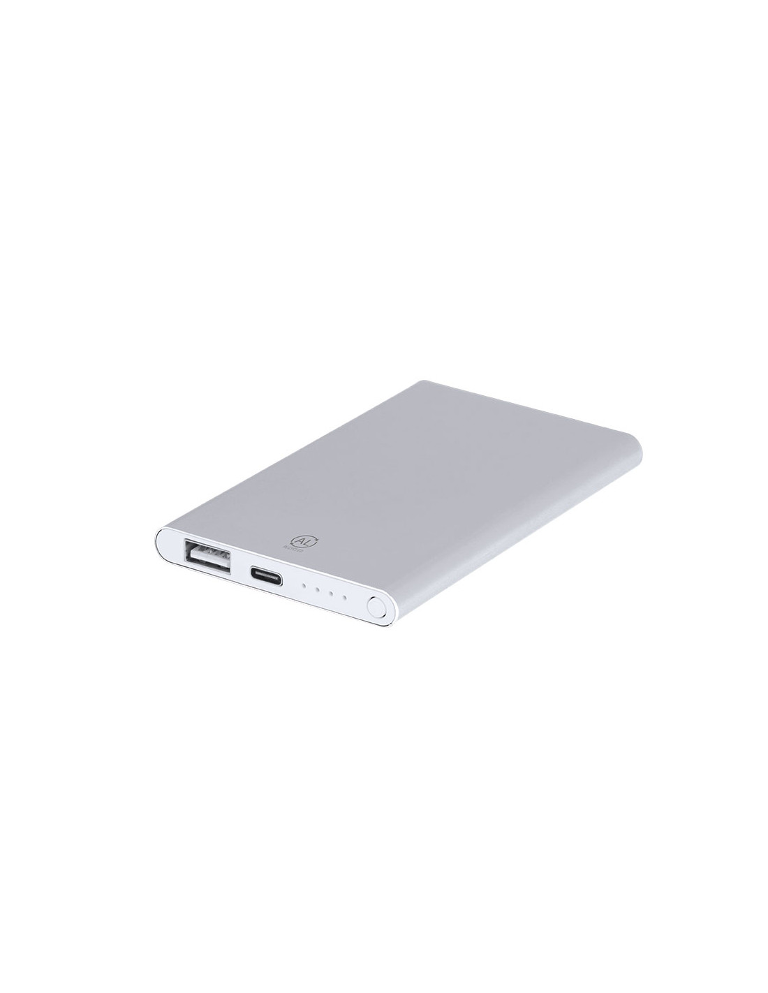 Powerbank personnalisé en aluminium recyclé 4000 mAh "BACKEN" | SIP19