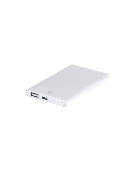 Powerbank personnalisé en aluminium recyclé 4000 mAh "BACKEN" | SIP19