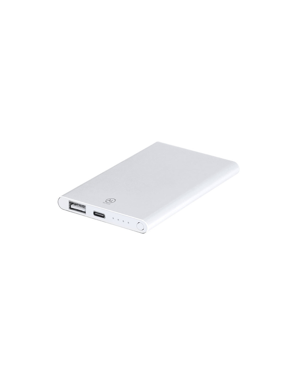 Powerbank personnalisé en aluminium recyclé 4000 mAh "BACKEN" | SIP19