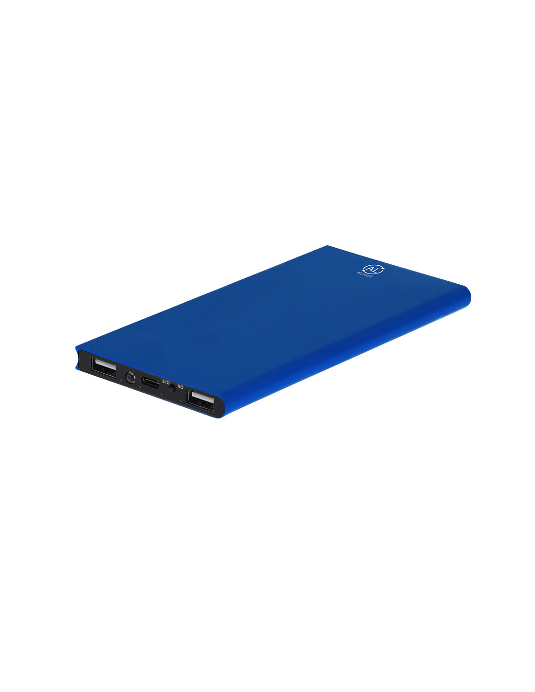 Powerbank personnalisé en aluminium recyclé 8000 mAh "BARROLS" | SIP19