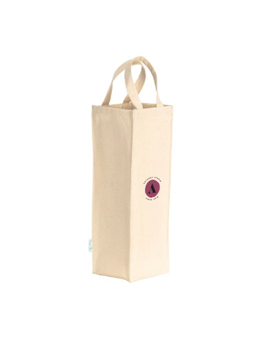 SAC À BOUTEILLE PERSONNALISÉ EN COTON RECYCLÉ 250G "JUVRO" 35x11x11cm