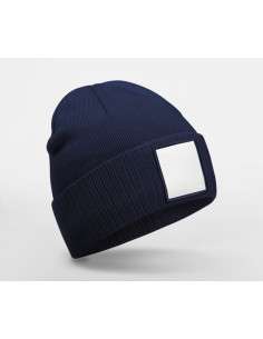 Bonnet avec empiècement personnalisé en RPET "PATCH BEANIE" | SIP19
