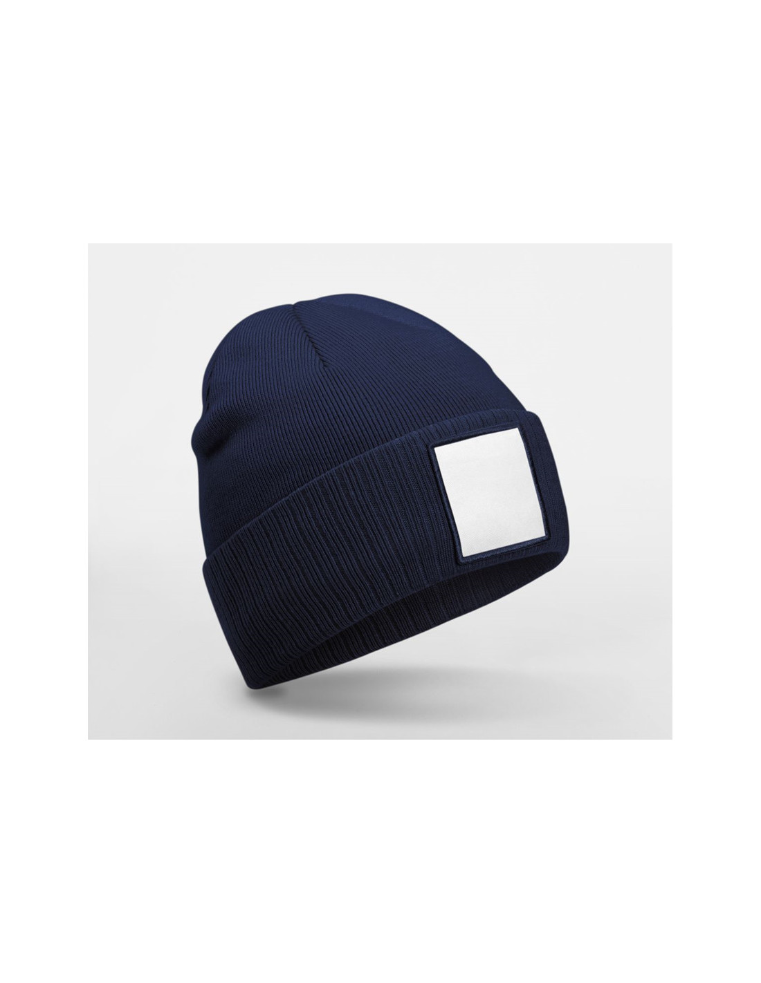 Bonnet avec empiècement personnalisé en RPET "PATCH BEANIE" | SIP19