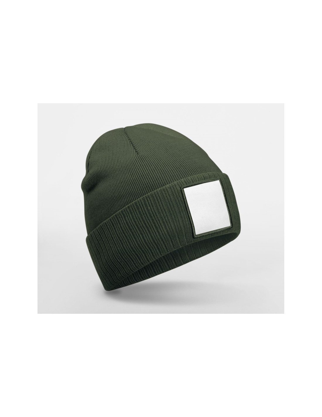 Bonnet avec empiècement personnalisé en RPET "PATCH BEANIE" | SIP19