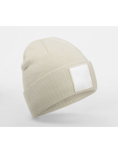Bonnet avec empiècement personnalisé en RPET "PATCH BEANIE" | SIP19