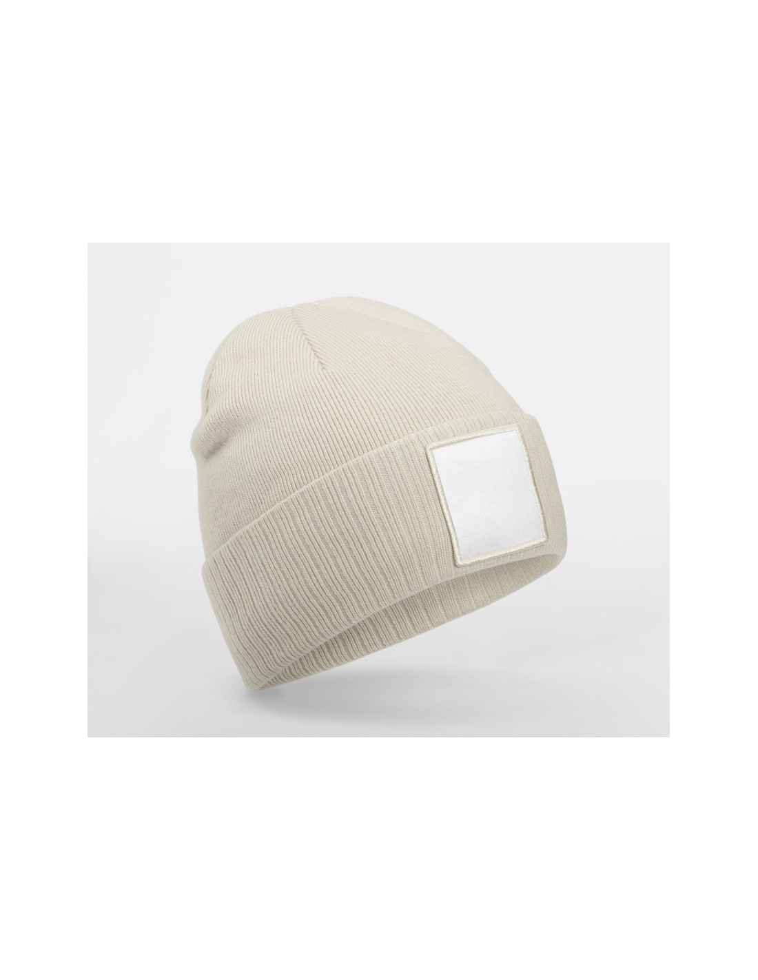 Bonnet avec empiècement personnalisé en RPET "PATCH BEANIE" | SIP19