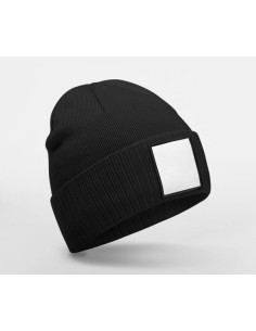 Bonnet avec empiècement personnalisé en RPET "PATCH BEANIE" | SIP19