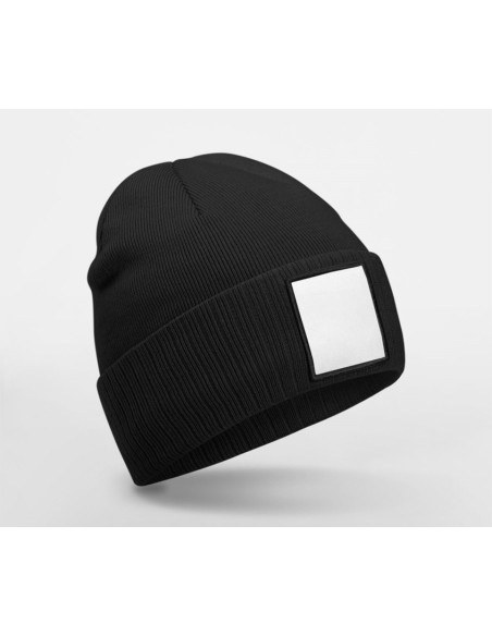Bonnet avec empiècement personnalisé en RPET "PATCH BEANIE" | SIP19