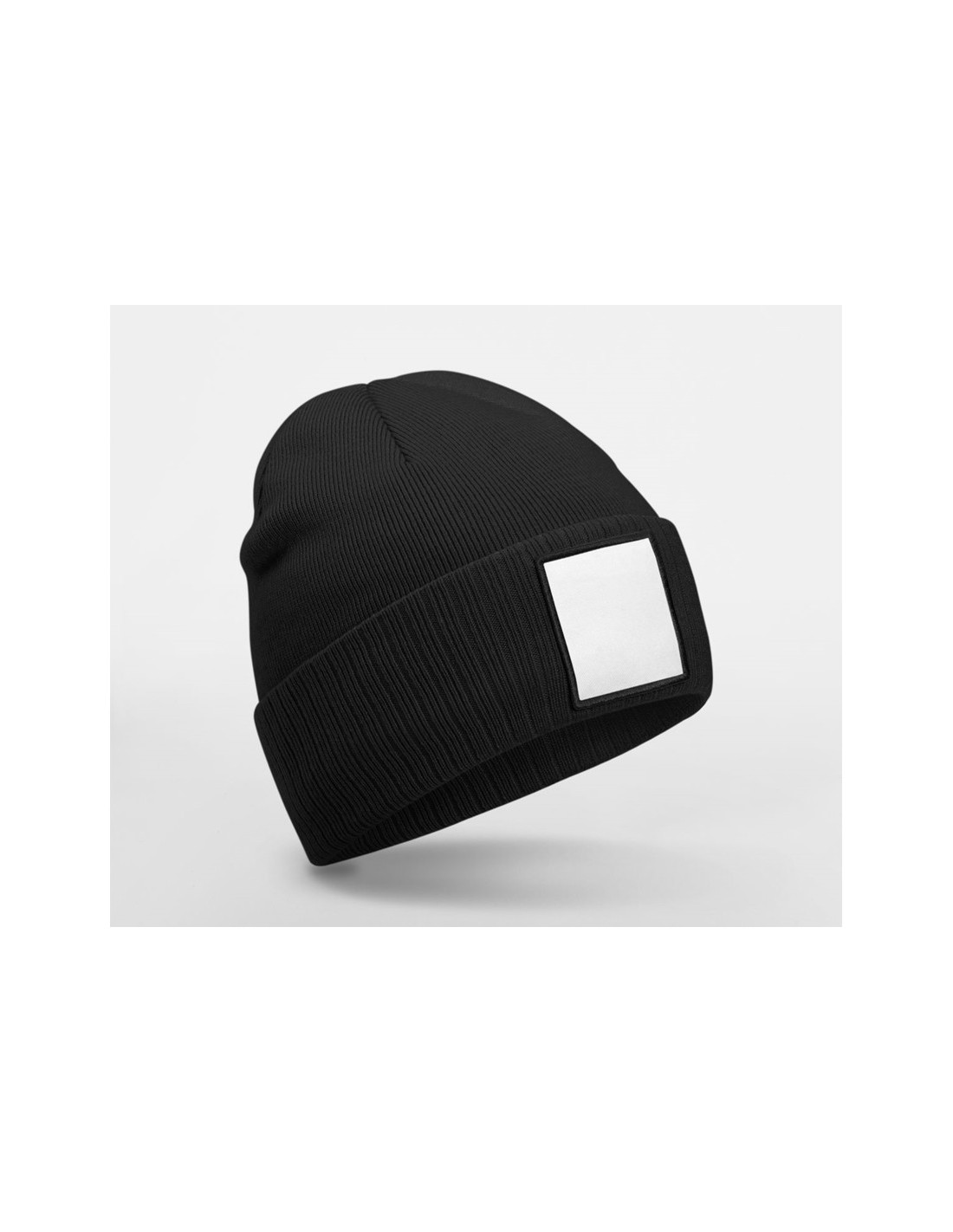 Bonnet avec empiècement personnalisé en RPET "PATCH BEANIE" | SIP19