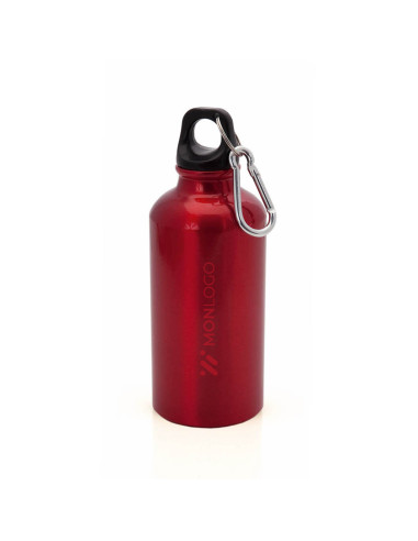 GOURDE PERSONNALISABLE ÉTANCHE AVEC MOUSQUETON 400 ML "ALCHY"