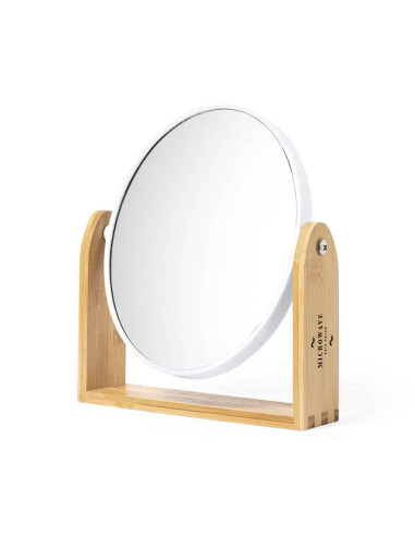 MIROIR PUBLICITAIRE PIVOTANT 2 FACES BAMBOU "RINOCO"
