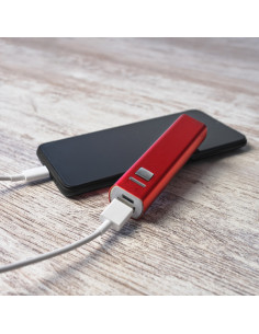 Powerbank personnalisé en aluminium recyclé 2600 mAh "BONY" | SIP19