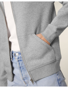 Sweat à capuche zip personnalisé Stanley Stella coton "MIXER" | SIP19