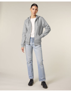 Sweat à capuche zip personnalisé Stanley Stella coton "MIXER" | SIP19