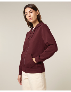Sweat à capuche zip personnalisé Stanley Stella coton "MIXER" | SIP19