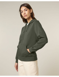 Sweat à capuche zip personnalisé Stanley Stella coton "MIXER" | SIP19