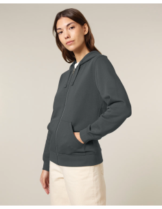 Sweat à capuche zip personnalisé Stanley Stella coton "MIXER" | SIP19