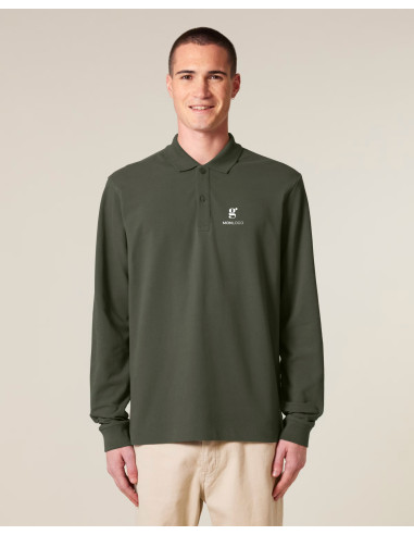 POLO MANCHES LONGUES UNISEXE PREMIUM EN COTON BIO 240G "PREPSTER 2.0"
