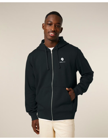 SWEAT À CAPUCHE ZIP UNISEXE PREMIUM EN COTON BIO 280G "MIXER"