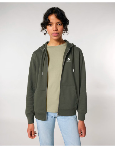 SWEAT À CAPUCHE ZIP UNISEXE PREMIUM EN COTON 350G "CULTIVATOR 2.0"