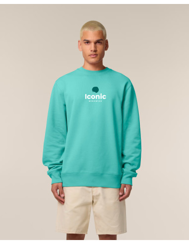 SWEAT COL ROND UNISEXE PREMIUM EN COTON BIO 350G "CHANGER 2.0"