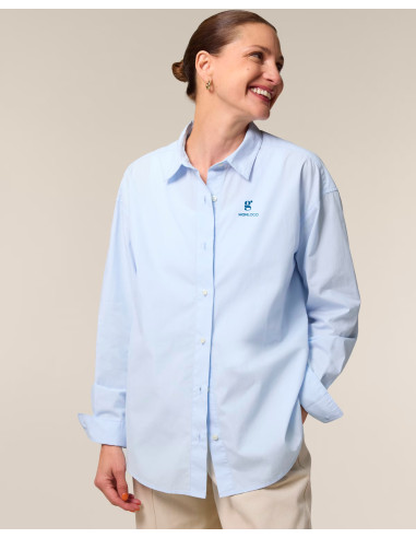 CHEMISE FEMME PREMIUM EN POPELINE 130G "STELLA STYLER SHIRT"