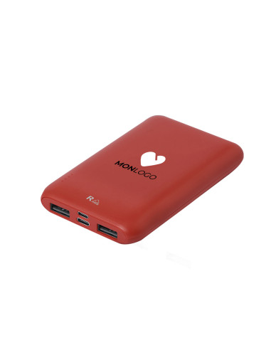 POWERBANK PUBLICITAIRE EN ABS RECYCLÉ 5000 MAH "TELKAX"