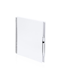 CARNET A4 ET STYLO RECYCLÉS "TECNAR" - Carnets personnalisés - SIP19