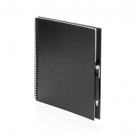 CARNET A4 ET STYLO RECYCLÉS "TECNAR" - Carnets personnalisés - SIP19