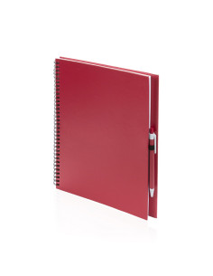 CARNET A4 ET STYLO RECYCLÉS "TECNAR" - Carnets personnalisés - SIP19