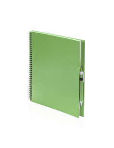 CARNET A4 ET STYLO RECYCLÉS "TECNAR" - Carnets personnalisés - SIP19