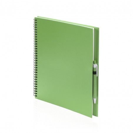 CARNET A4 ET STYLO RECYCLÉS "TECNAR" - Carnets personnalisés - SIP19